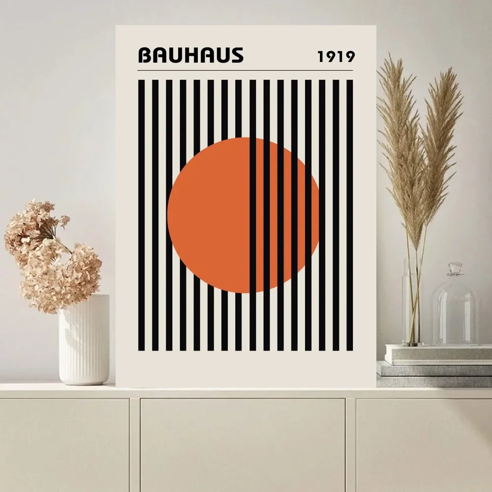 Photography Pose - Simple Canvas Print Painting Poster Bauhaus