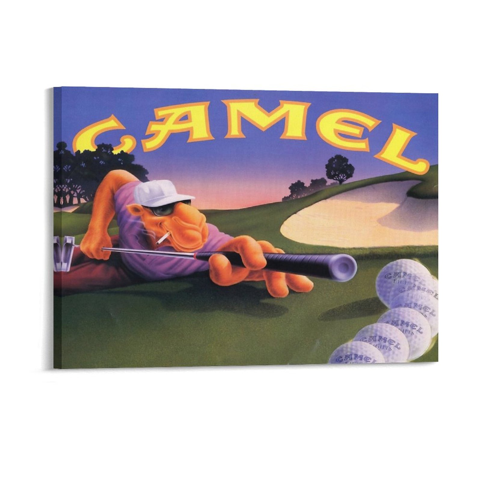 Photography Pose - Vintage Joe Camel Roulette Ad Canvas