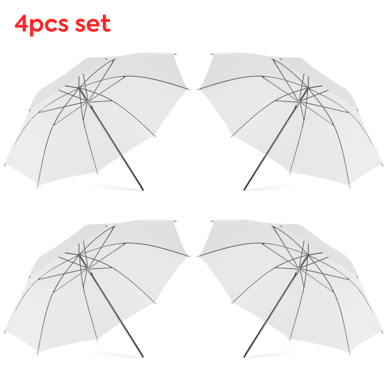 Photography Umbrella - 76 * 80cm X4 Transparent White