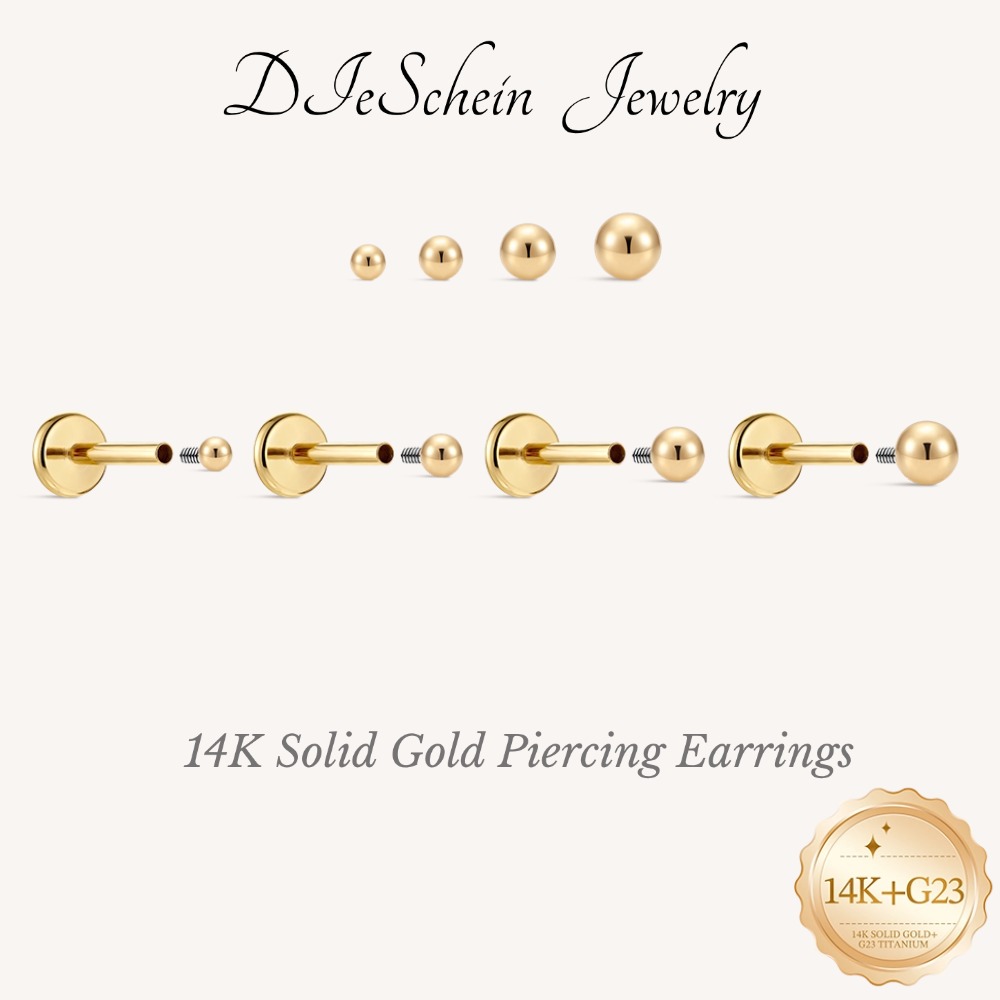 Photography Triangle - DIeSchein 14K Solid Gold Minimalism Earrings