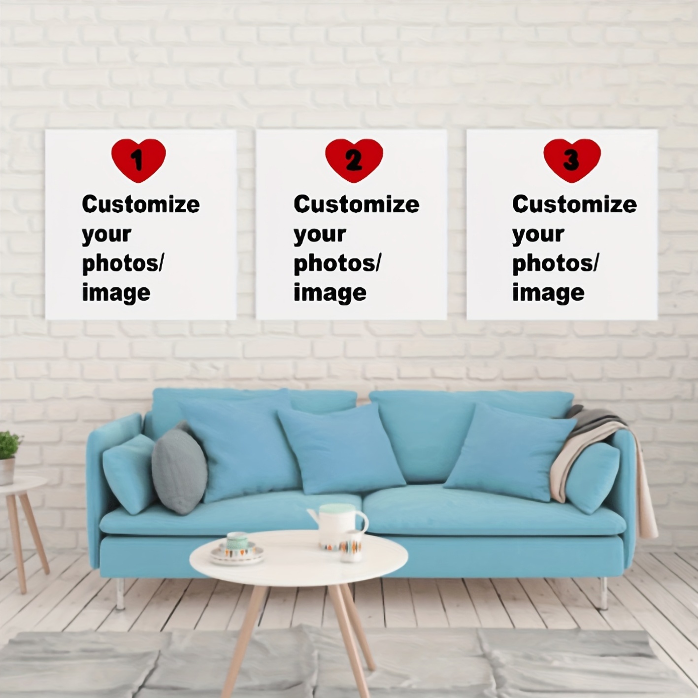 Photograph Lyrics - 3pcs/set Custom Square Canvas Poster Personalized