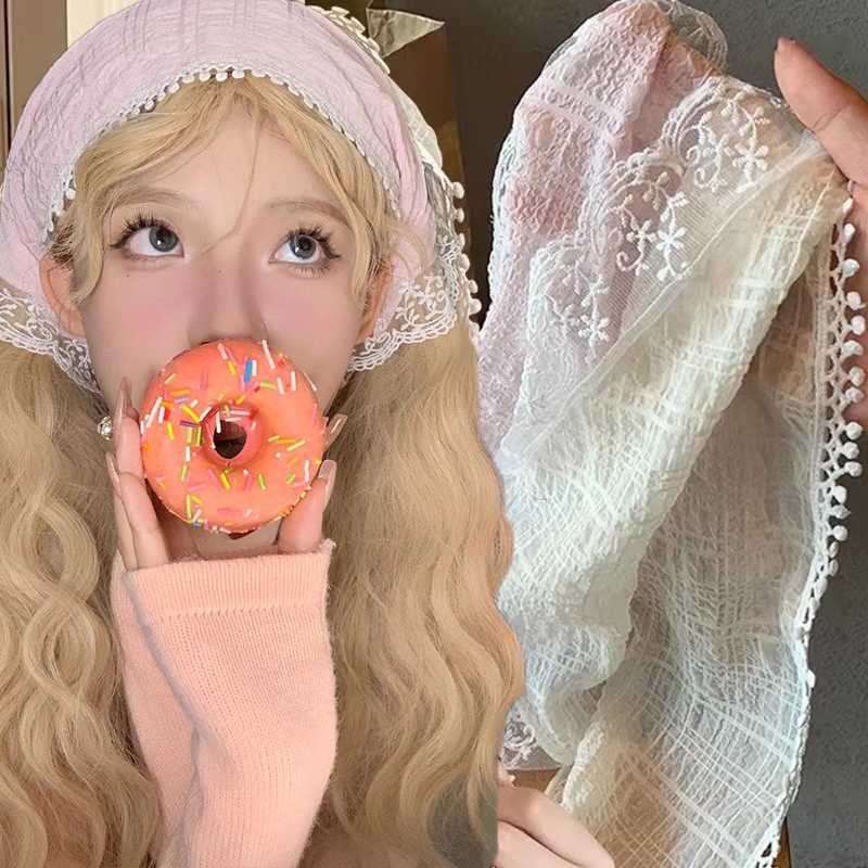 Fashion White Lace Head Wrap S - Photography Triangle 评论和价格