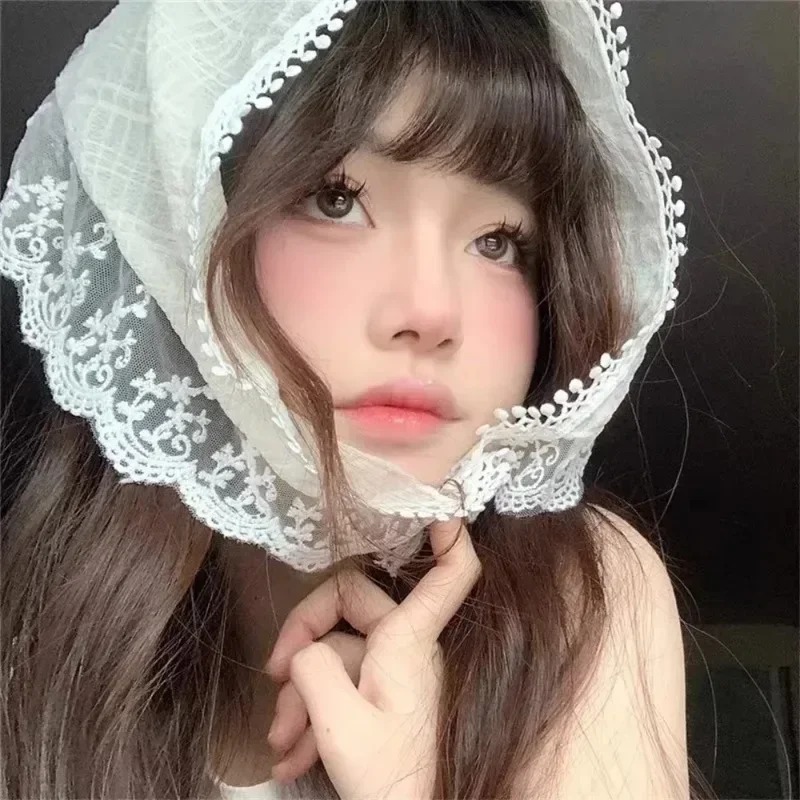 Fashion White Lace Head Wrap S - Photography Triangle 评论和价格