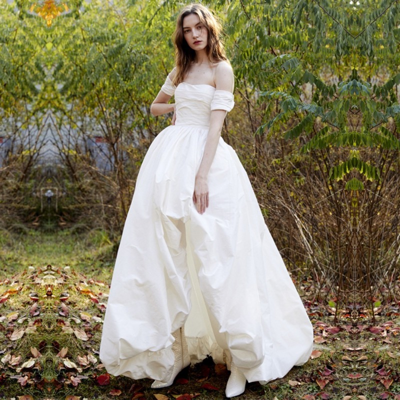 One Shoulder Strapless Simple  - Photography Wedding 评论和价格