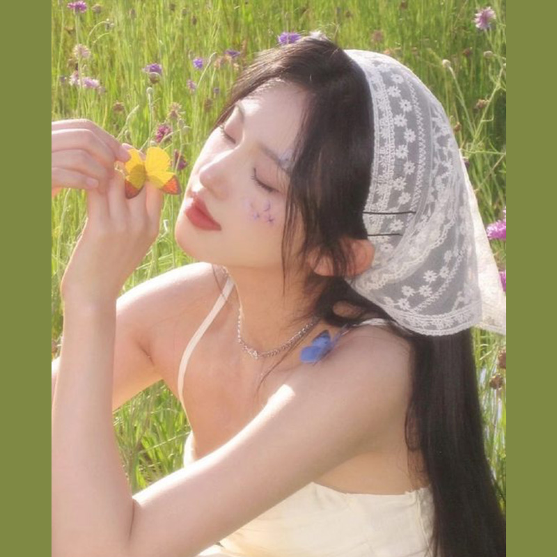 White Woven Floral Lace Hair S - Photography Triangle 评论和价格