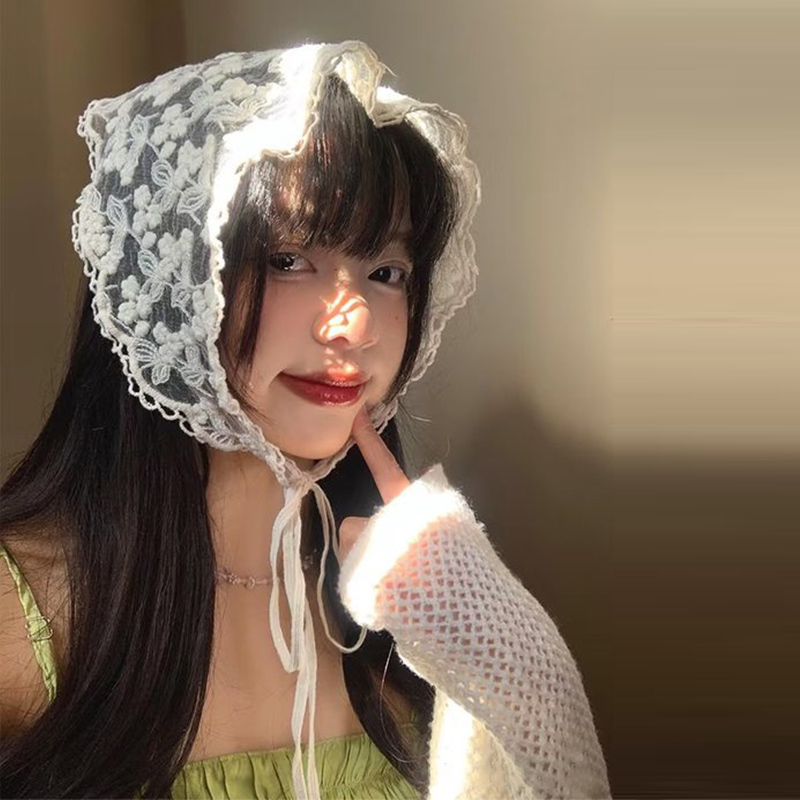 White Woven Floral Lace Hair S - Photography Triangle 评论和价格