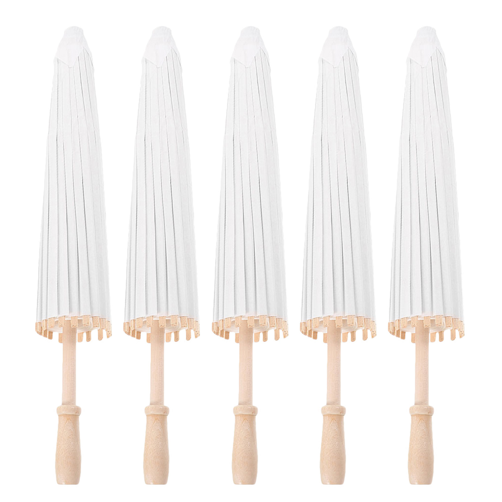 5Pcs White Paper Umbrellas Chi - Photography Umbrella 评论和价格