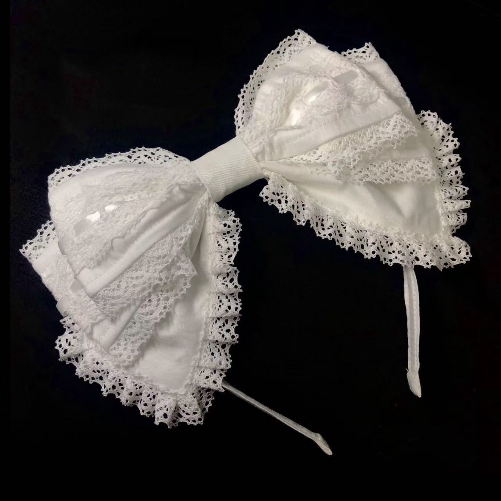 1Pc White Bow Lace Headband, S - Photography Triangle 评论和价格