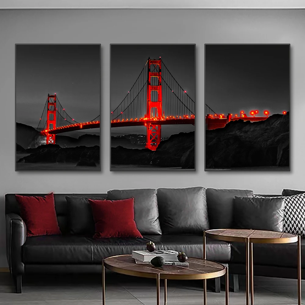 3PCS Frameless Poster Golden G - Photography Pose 评论和价格