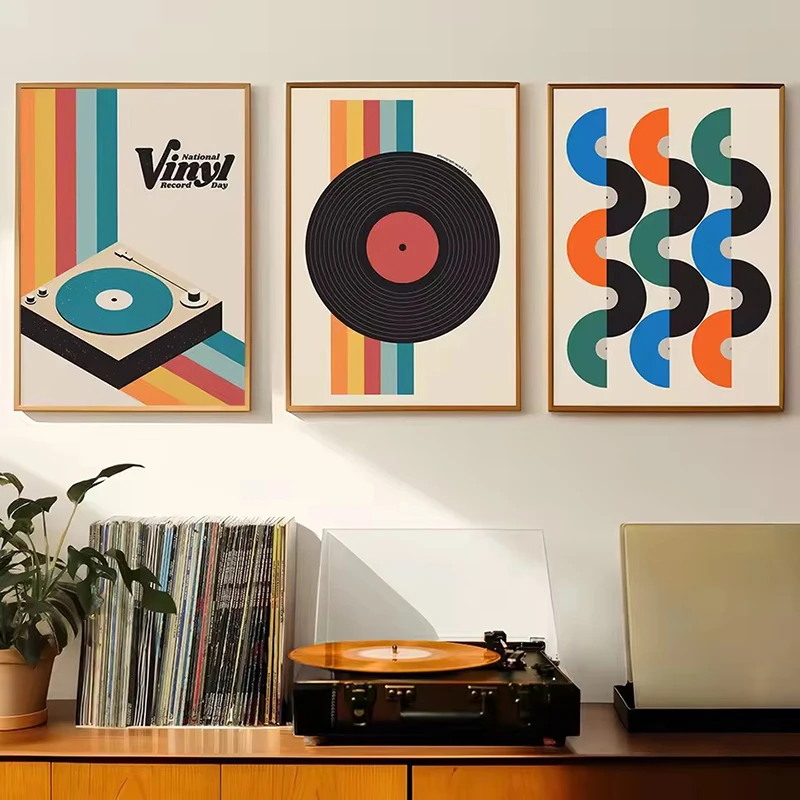 Mid Century Vinyl Record Canva - Photography Pose 评论和价格