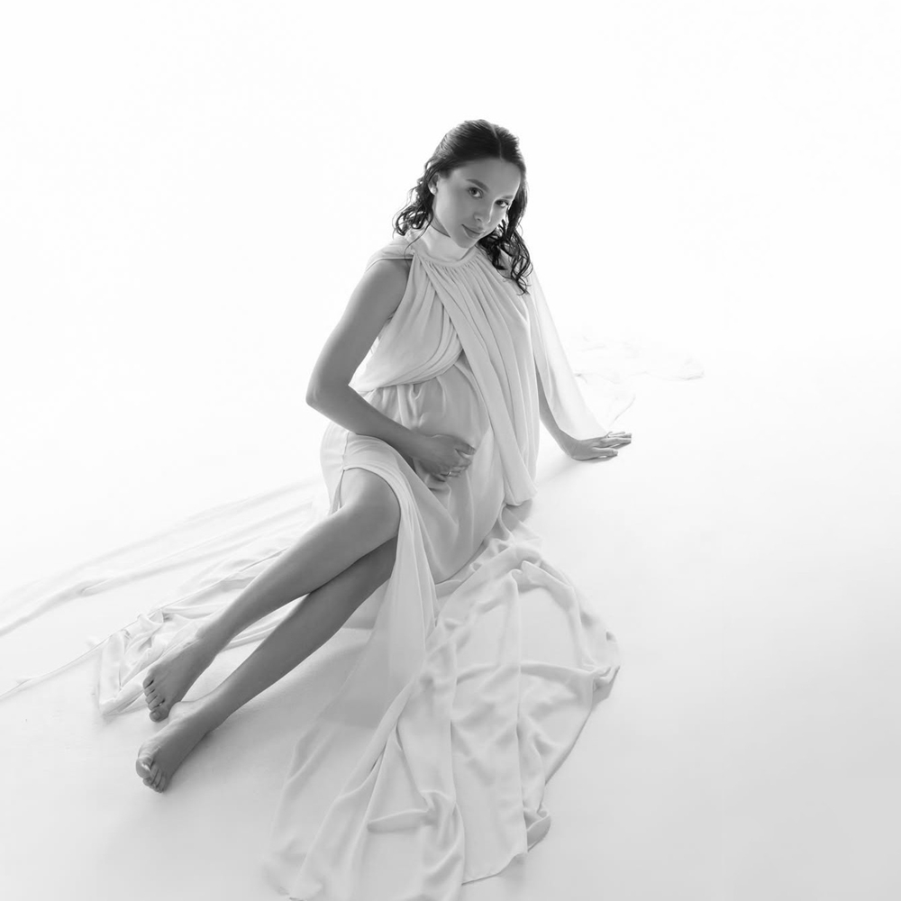 Elegant Pink Maternity Gown Fo - Photography Club 评论和价格