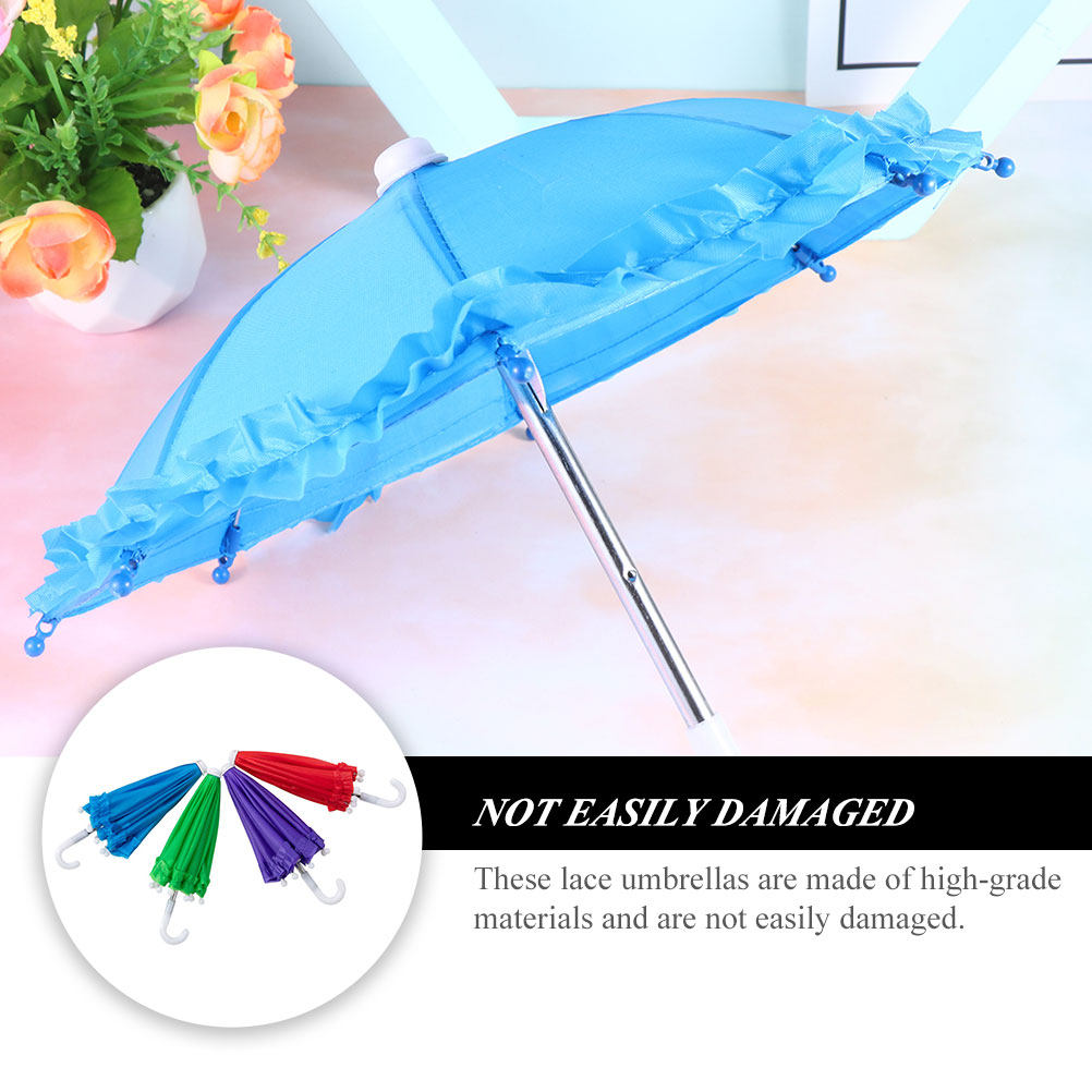4Pcs Lace Decorative Kids Umbr - Photography Umbrella 评论和价格