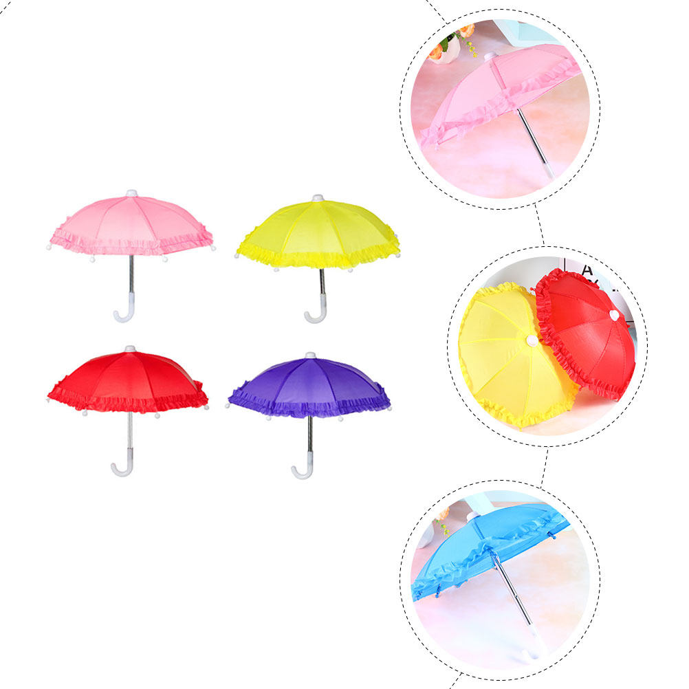 4Pcs Lace Decorative Kids Umbr - Photography Umbrella 评论和价格