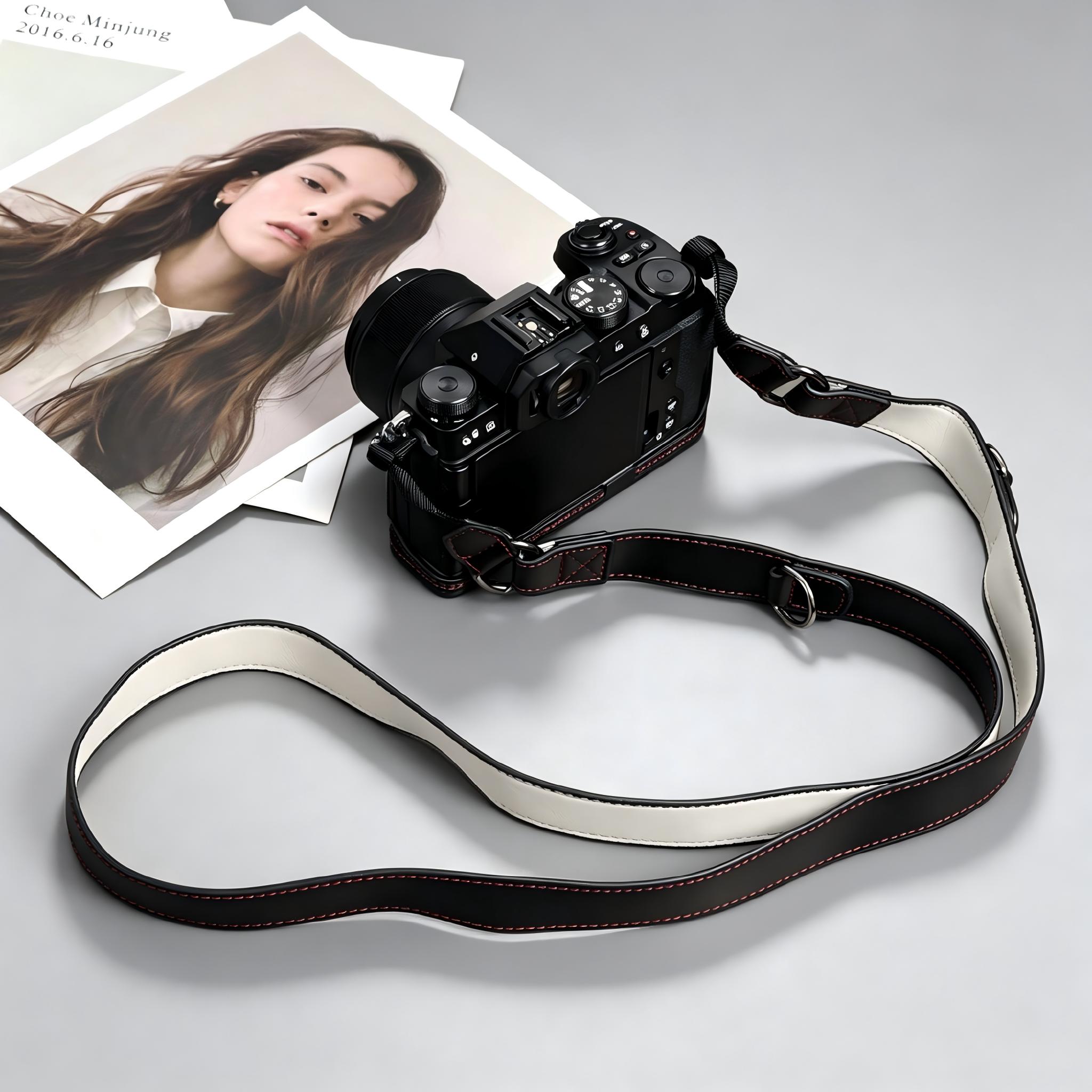 Retro Oily Wax Leather Camera  - Camera Strap Leather 评论和价格