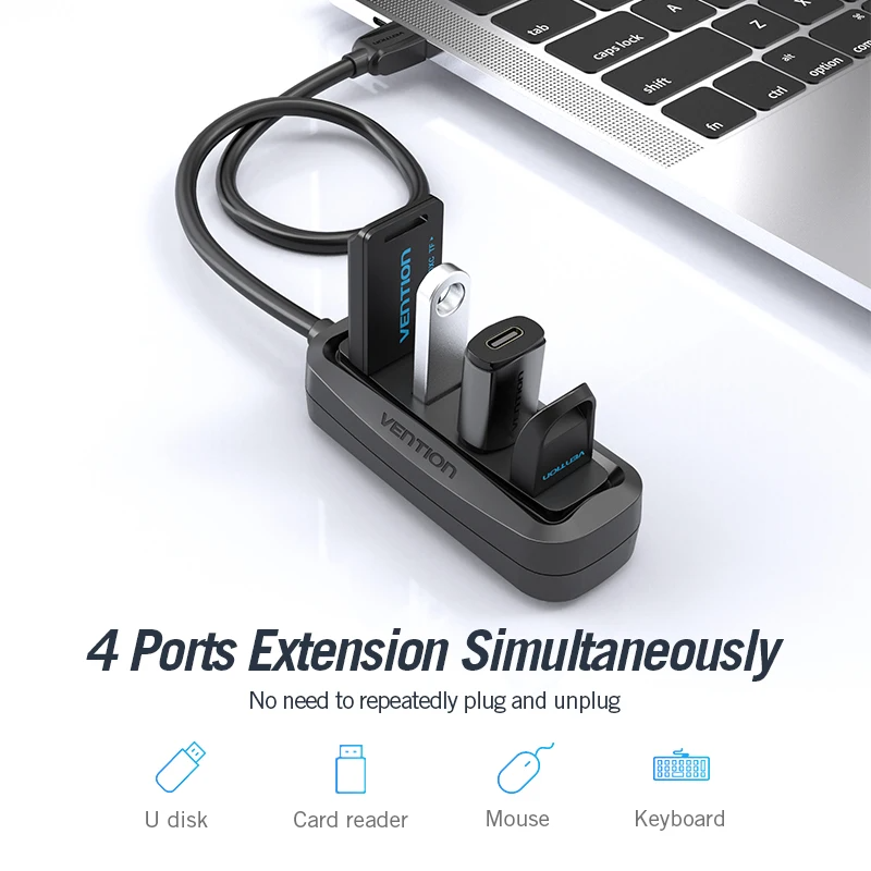 Vention USB 2.0 HUB 4 Port wit - Photography Kit Xiaomi 评论和价格