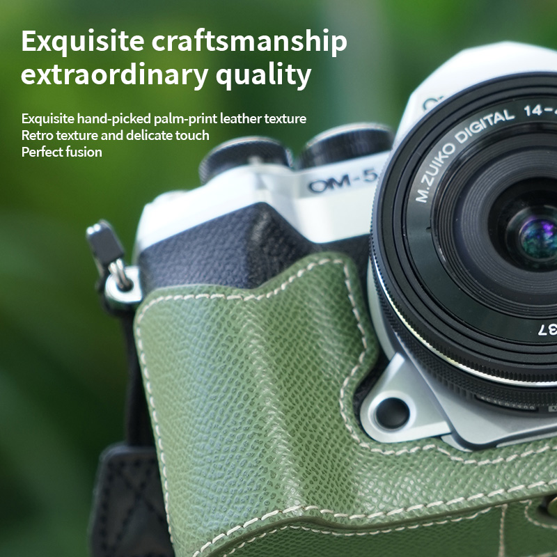 Leather Camera Half Case Shoul - Photography Icon 评论和价格