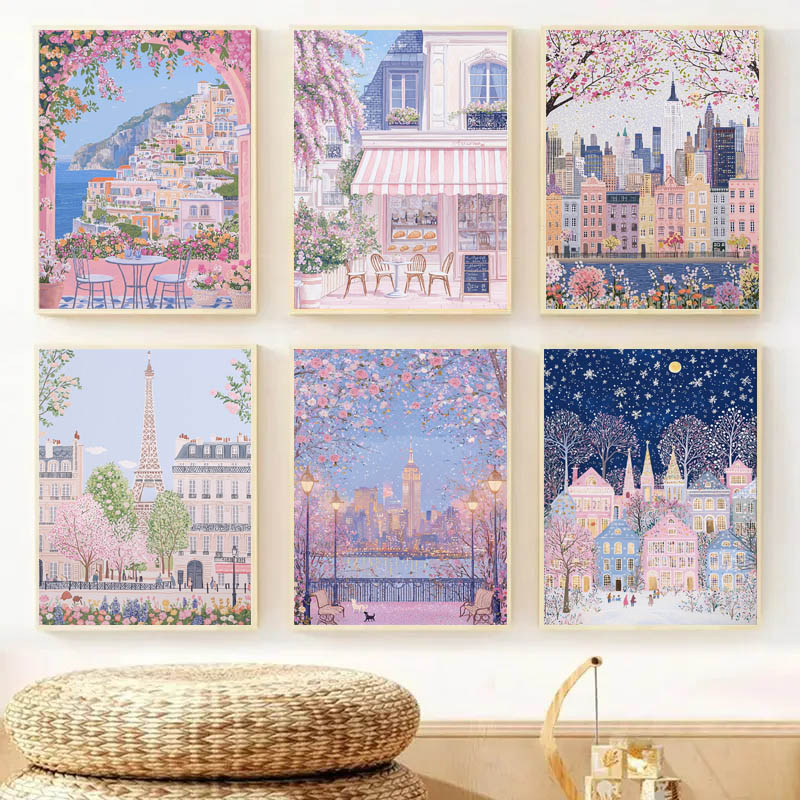 1pc Modern Cityscape Travel Mu - Photography Pose 评论和价格