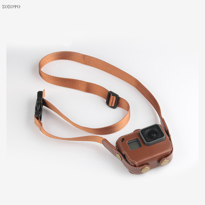 3 colors Protective case PU Ba - Camera Strap Leather 评论和价格