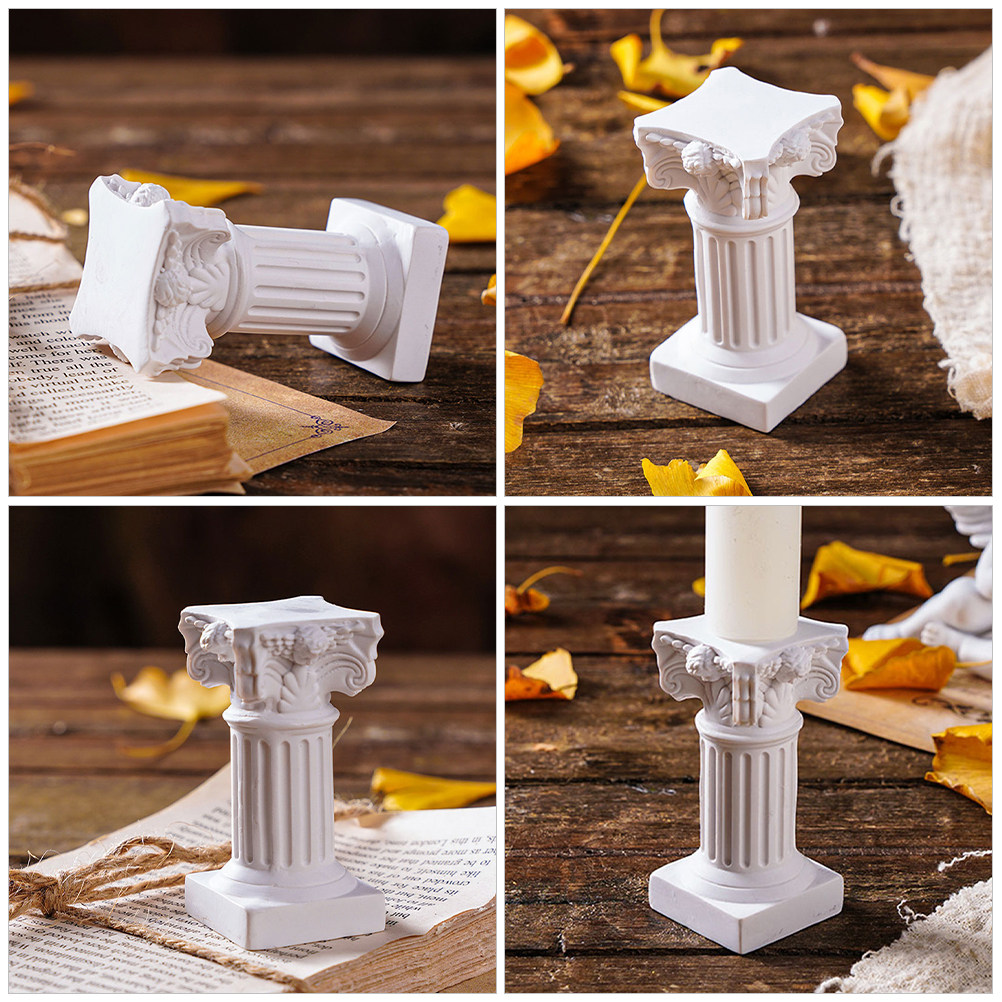 6Pcs Roman Column Candlestick  - Photography Wedding 评论和价格