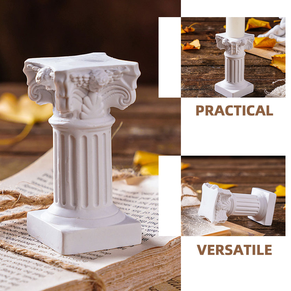 6Pcs Roman Column Candlestick  - Photography Wedding 评论和价格