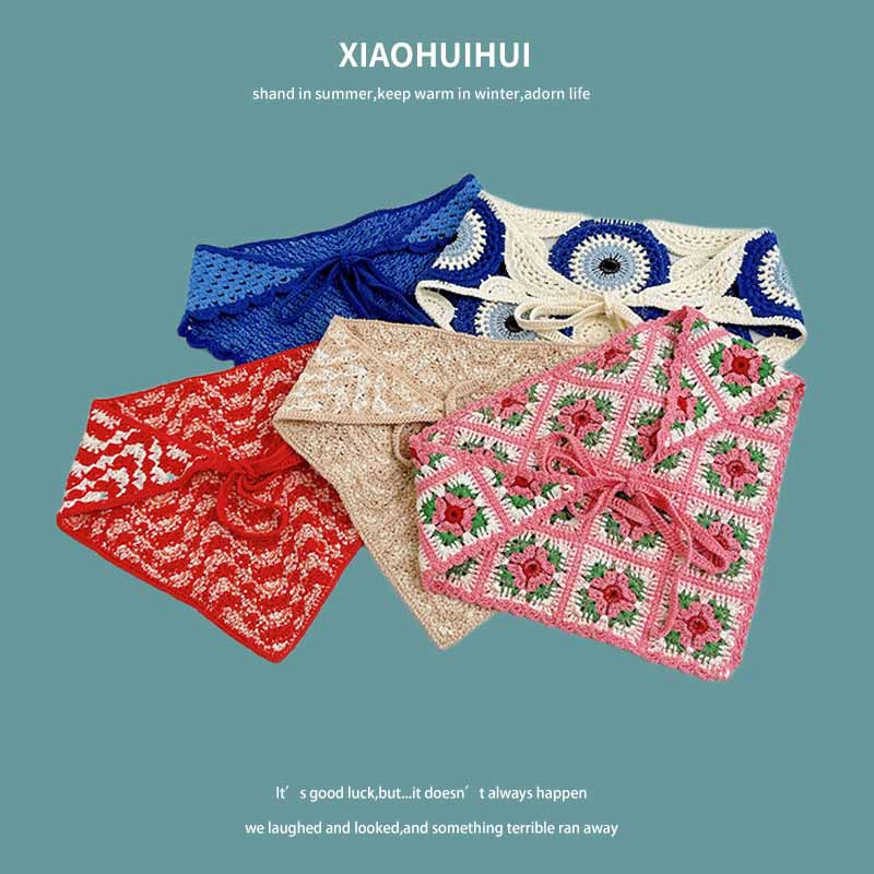 French Ins Knitted Lace Triang - Photography Triangle 评论和价格