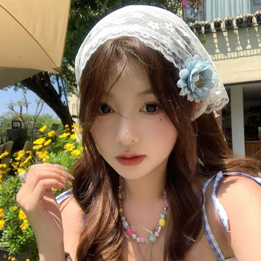 1PC triangle Lace scarf white  - Photography Triangle 评论和价格